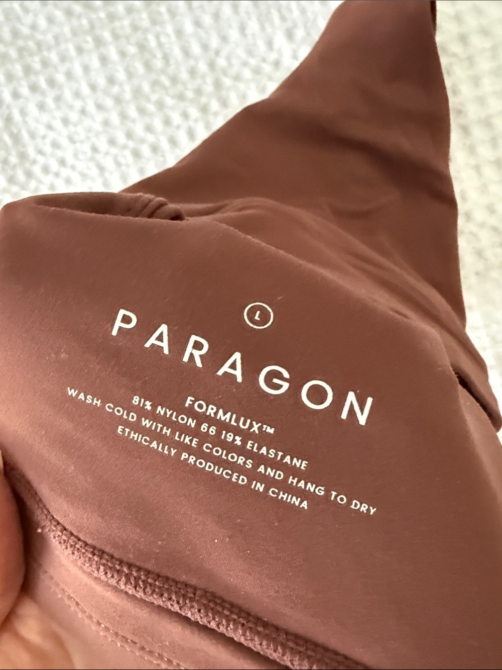 Paragon Fitwear Cross-Back Sports Bra — Dark Brown - Picture 3 of 3